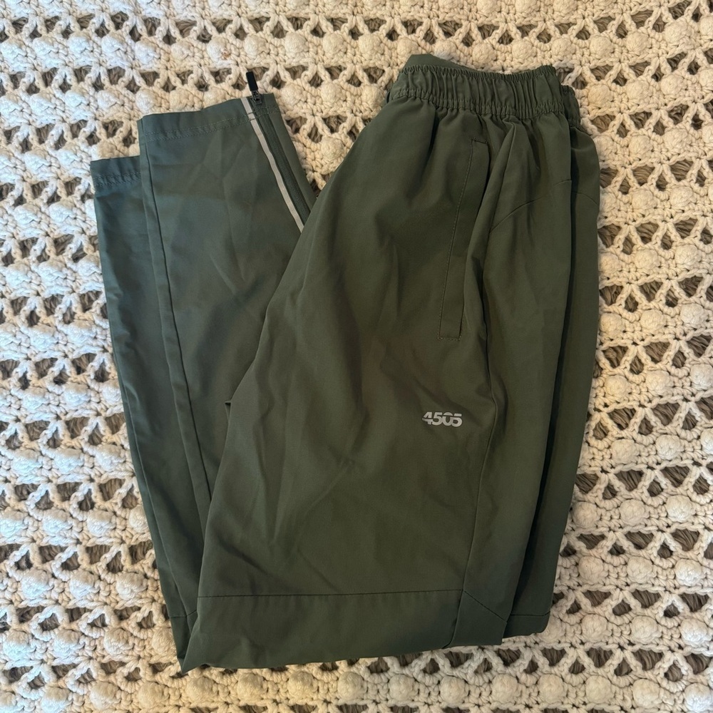ASOS 4505 XS Green Ankle Zip Performance Sweatpants